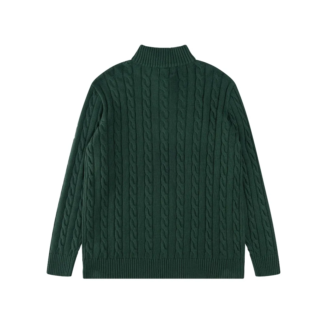 P236 #R92 RALPH LAUREN Ralph Lauren fifteen colors classic small label embroidery logo turtleneck pullover half-zip knitted cable sweater with high-density LOGO embroidery on the chest and original customized tag accessories. Made of pure cotton yarn, pure cotton is skin-friendly and comfortable, small label war horse embroidered twist turtleneck sweater 🐎 high quality, follow the blogger to learn how to wear it! Let’s buy a Ralph Lauren cable sweater. It’s a super hard-to-find series after it became popular. It’s hard to find one on the official website. It’s simple and practical to wear, with a lazy and loose feel. The thickened fabric has more texture, feels soft and delicate, and has a loose fit. Whether worn alone or layered, you can wear different styles of fashion with just one piece!   Size：XS S M L